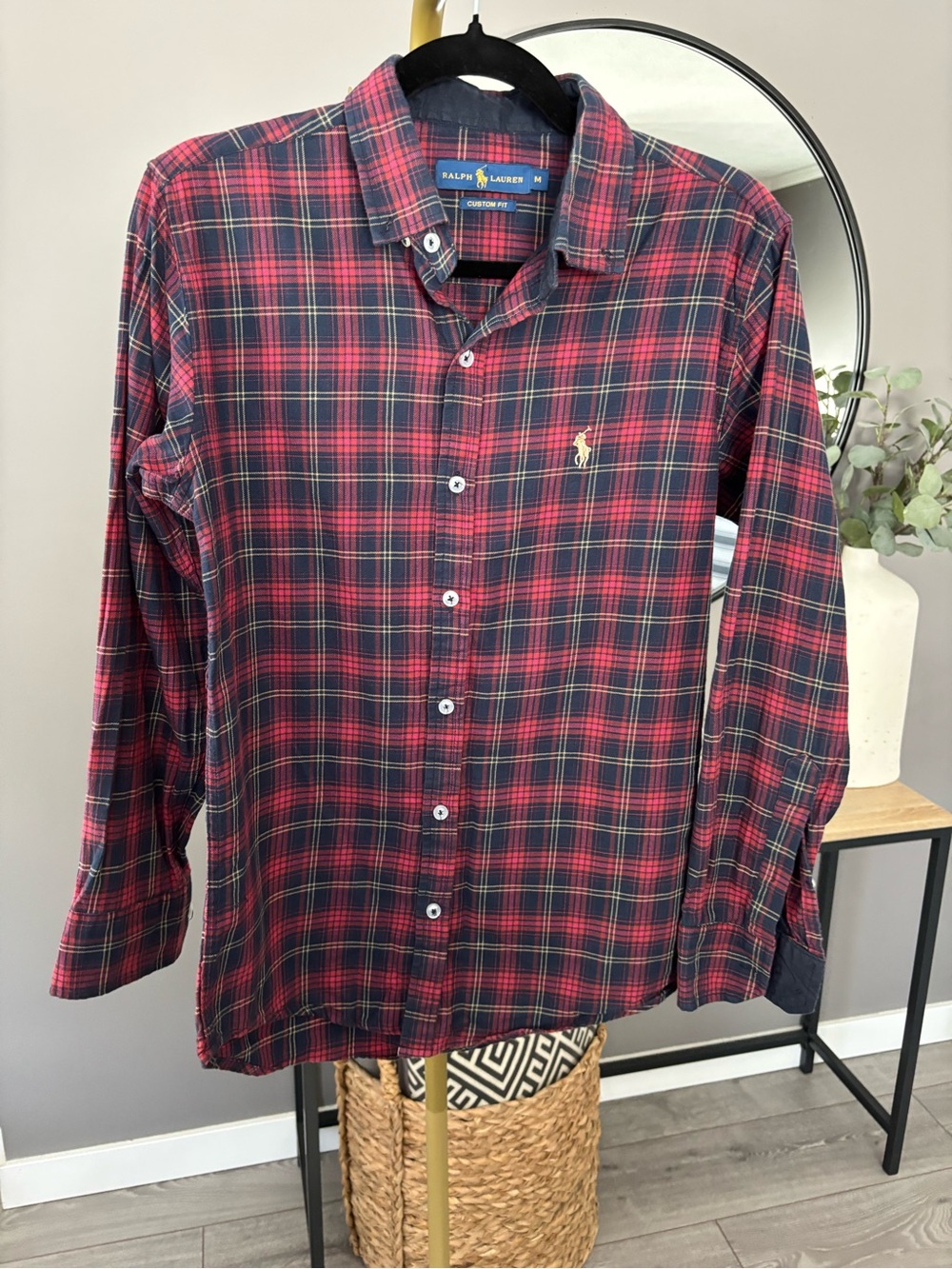 Ralph Lauren Plaid button - Picture 2 of 5